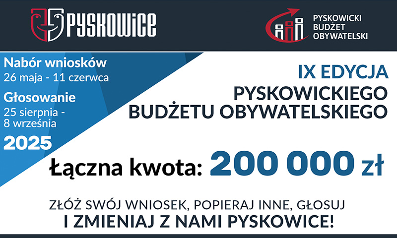 W maju rusza IX edycja Pyskowickiego Budżetu Obywatelskiego!