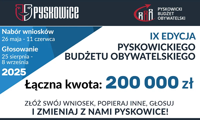 W maju rusza IX edycja Pyskowickiego Budżetu Obywatelskiego!