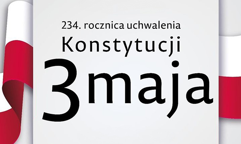 Pyskowiczanie! Wspólnie uczcijmy 234. rocznicę uchwalenia Konstytucji 3 Maja