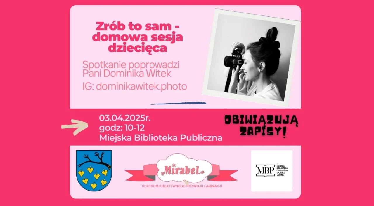 Przed nami warsztaty "Zrób to sam - domowa sesja dziecięca"