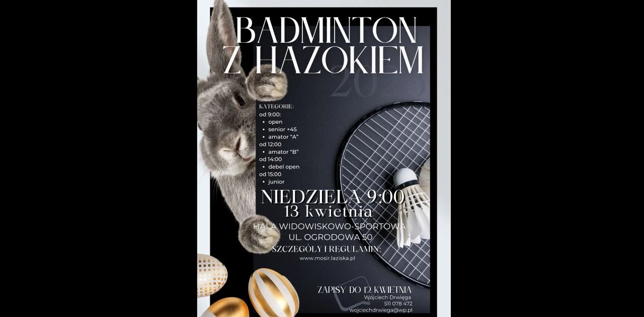 MOSiR Łaziska Górne serdecznie zaprasza na "BADMINTON z HAZOKIEM"
