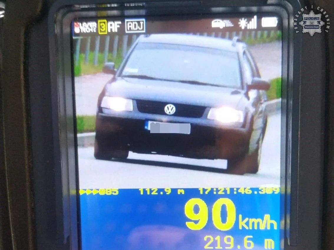 32-latek z Rydułtów zatrzymany za przekroczenie prędkości i złamanie zakazu sądowego