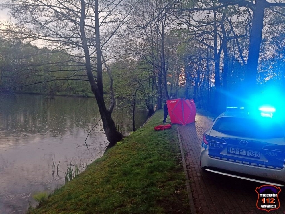 Tragedia w Parku Północnym w Tychach. Ze stawu wyłowiono ciało kobiety