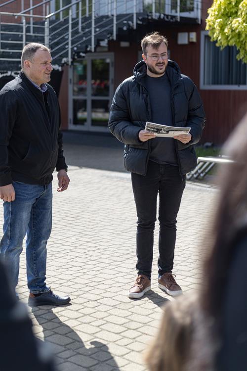 Spacer po Stadionie Zimowym z Arturem Ślusarczykiem – historia tyskiego hokeja / fot. Artur Pławski, Muzeum Miejskie Tychy