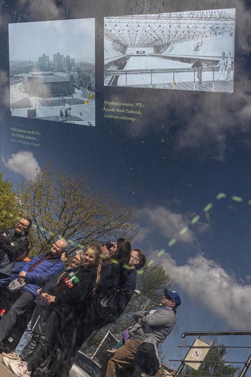 Spacer po Stadionie Zimowym z Arturem Ślusarczykiem – historia tyskiego hokeja / fot. Artur Pławski, Muzeum Miejskie Tychy