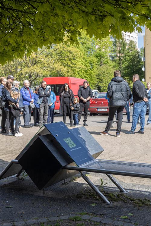 Spacer po Stadionie Zimowym z Arturem Ślusarczykiem – historia tyskiego hokeja / fot. Artur Pławski, Muzeum Miejskie Tychy