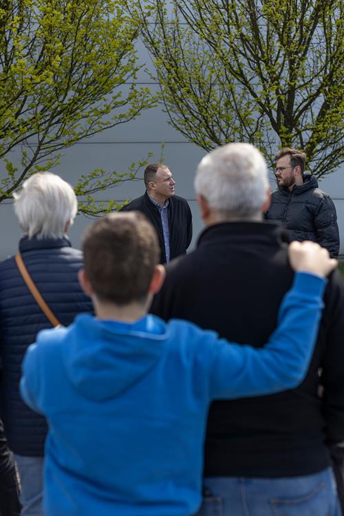 Spacer po Stadionie Zimowym z Arturem Ślusarczykiem – historia tyskiego hokeja / fot. Artur Pławski, Muzeum Miejskie Tychy