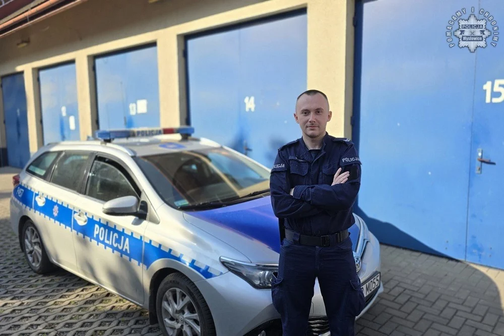 Czujność po służbie – policjant z Mysłowic zatrzymał poszukiwanego mężczyznę