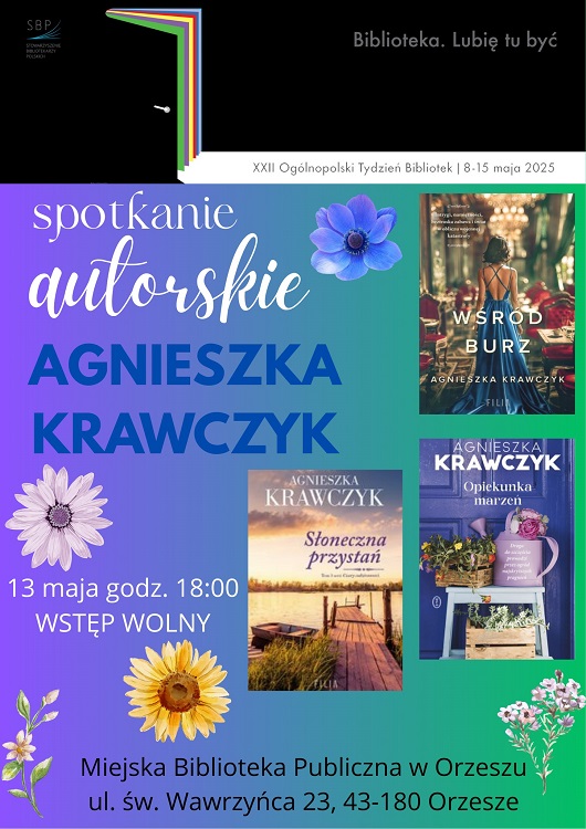 Agnieszka Krawczyk w Orzeszu – spotkanie autorskie w ramach Tygodnia Bibliotek