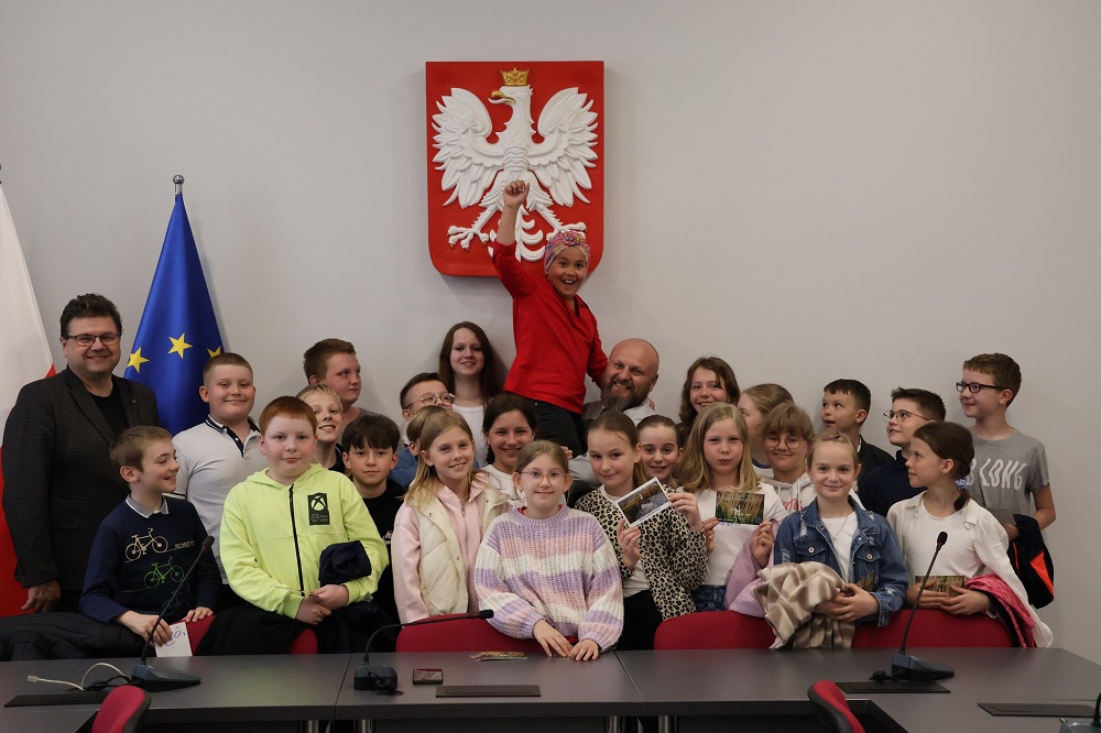Dzieci z Orzesza z wizytą w Urzędzie Miejskim