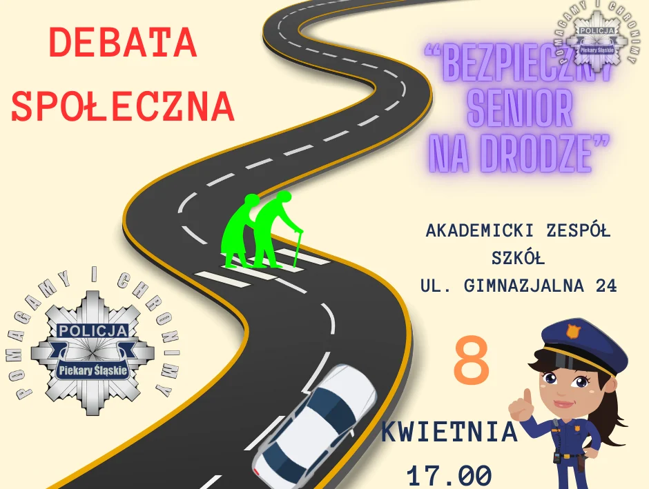 Bezpieczny senior na drodze – debata społeczna w Piekarach Śląskich