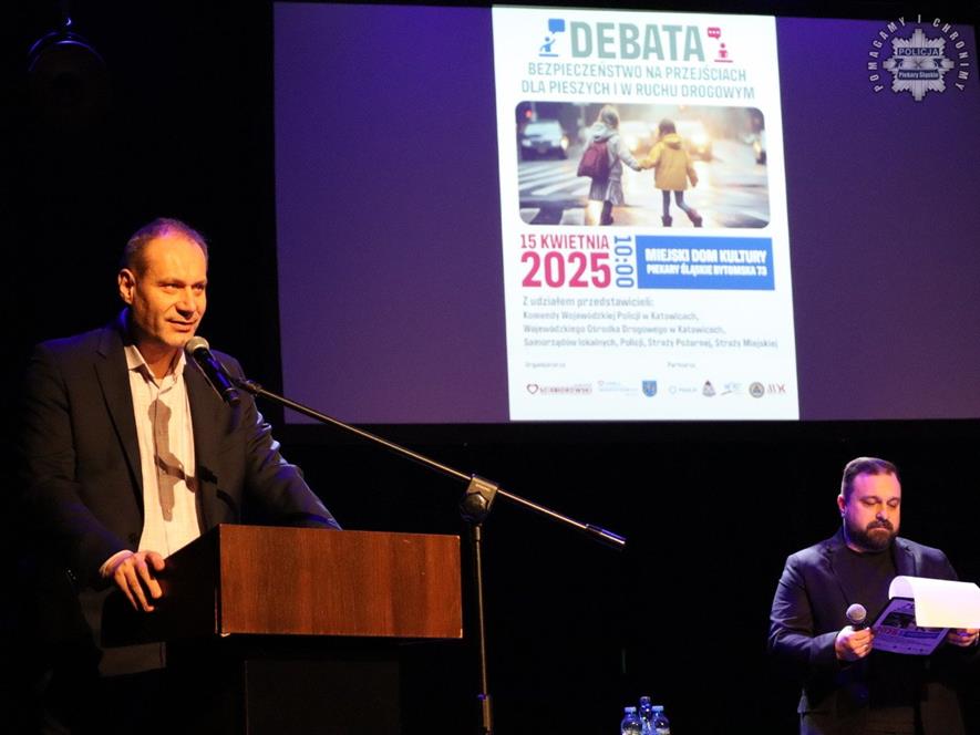 Debata społeczna o bezpieczeństwie drogowym / fot. KMP Piekary Śląskie