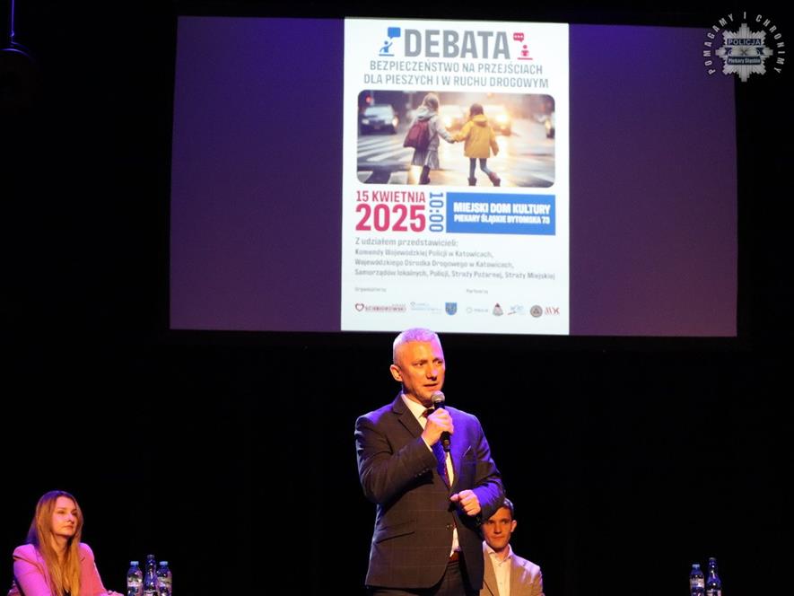 Debata społeczna o bezpieczeństwie drogowym / fot. KMP Piekary Śląskie