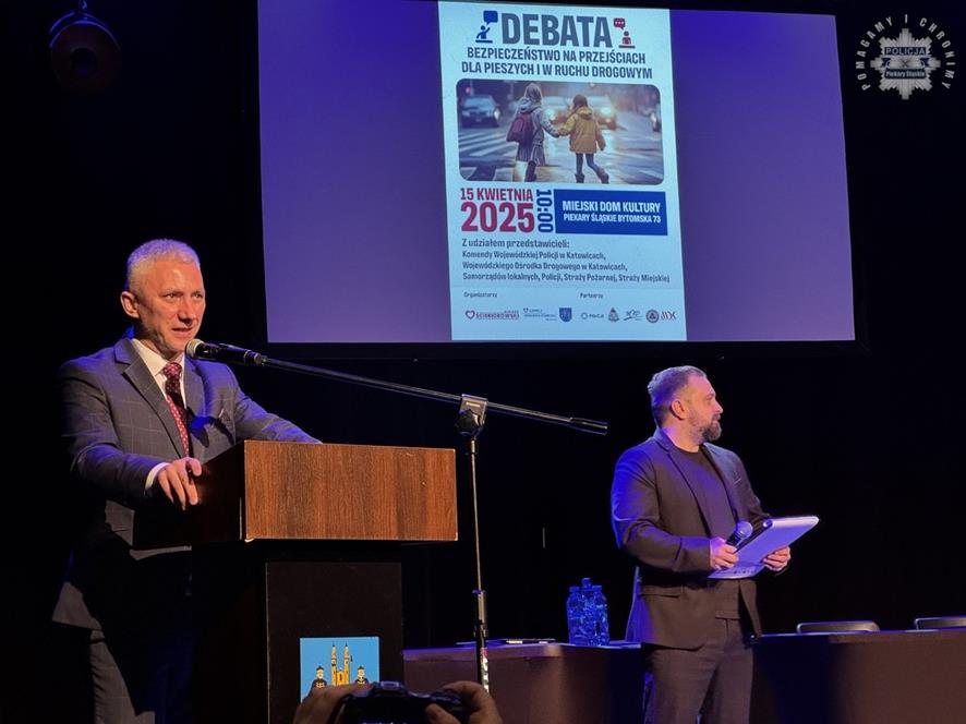 Debata społeczna o bezpieczeństwie drogowym / fot. KMP Piekary Śląskie