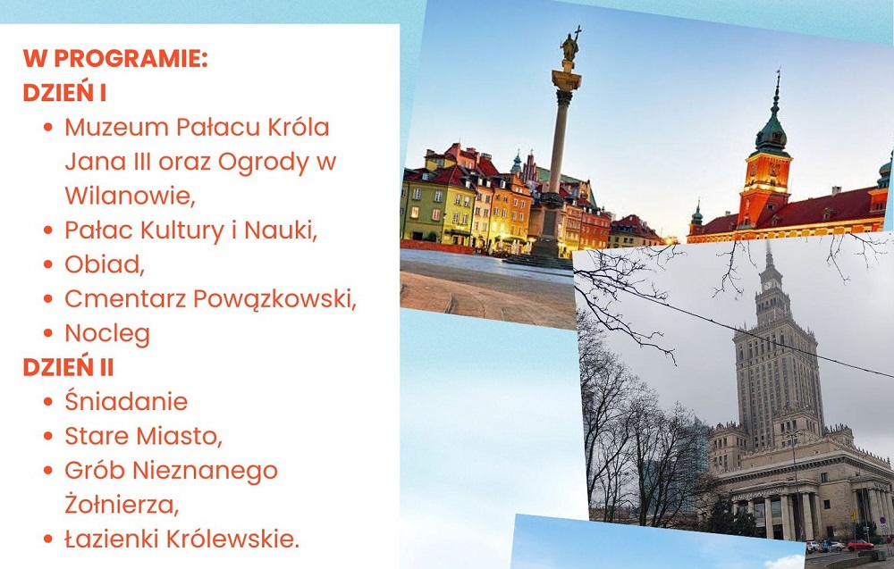 Zwiedzaj Warszawę z DDK Piekary Śląskie