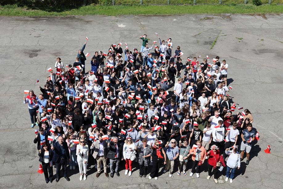 „Żywa Flaga” w Piekarach Śląskich / fot. UM Piekary Śląskie