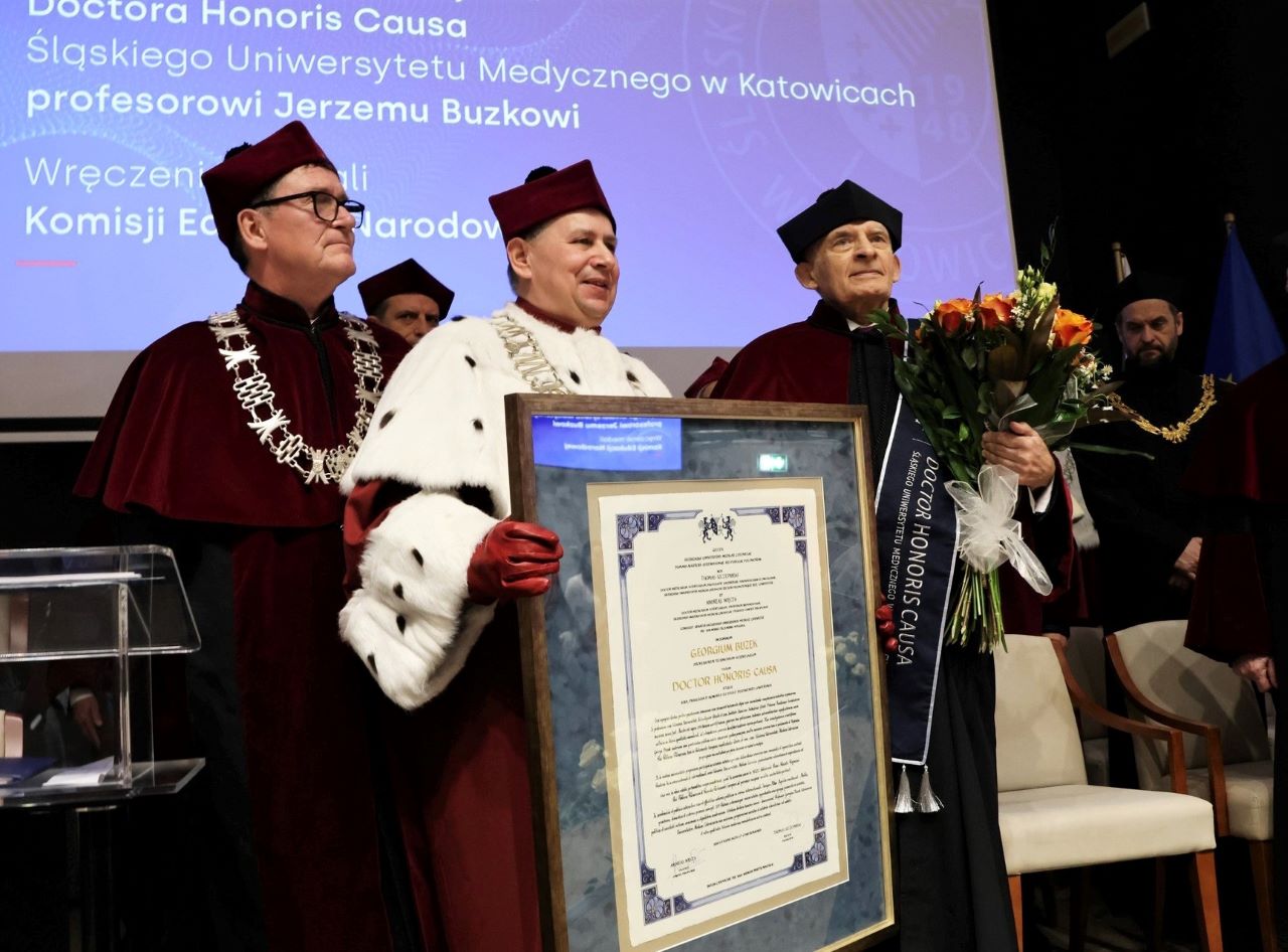 Prof. Jerzy Buzek doktorem honoris causa Śląskiego Uniwersytetu Medycznego