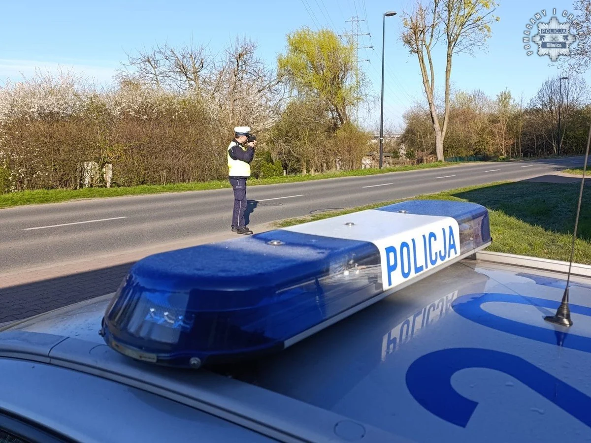Działania "Prędkość" na drogach Gliwic: policjanci ujawnili 151 przekroczeń prędkości