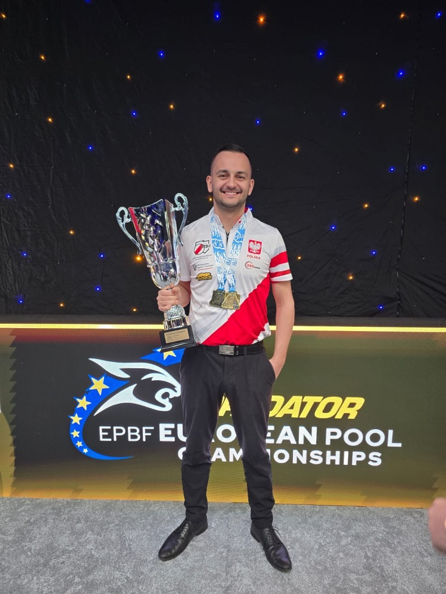 Konrad Juszczyszyn mistrzem Europy w konkurencji 10 bil