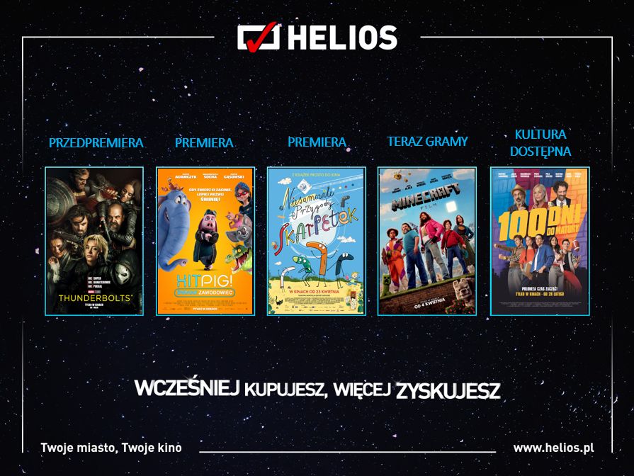 Moc nowości w kinach Helios