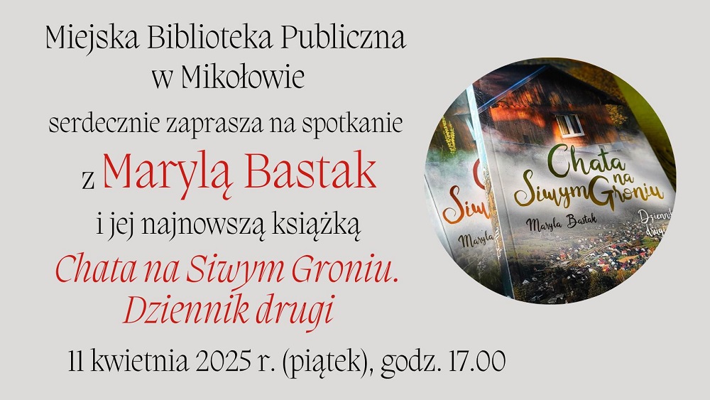 Spotkanie autorskie z Marylą Bastak w Miejskiej Bibliotece Publicznej