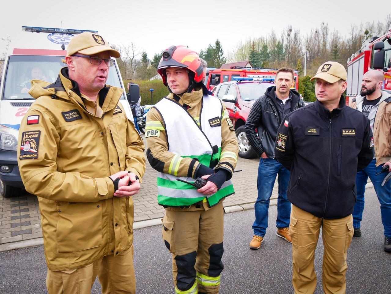 Ćwiczenia służb w Łaziskach Górnych 1