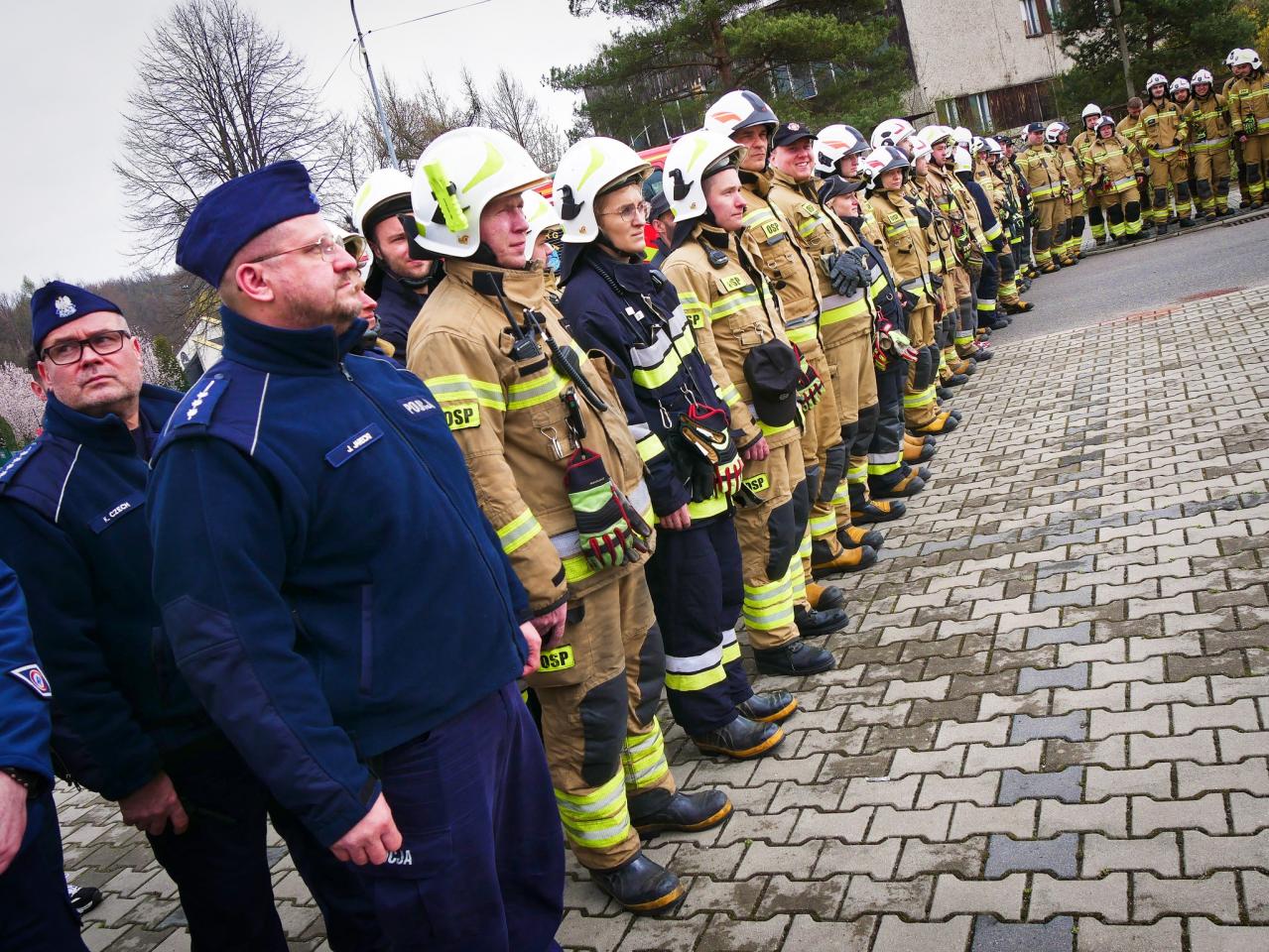 Ćwiczenia służb w Łaziskach Górnych 2