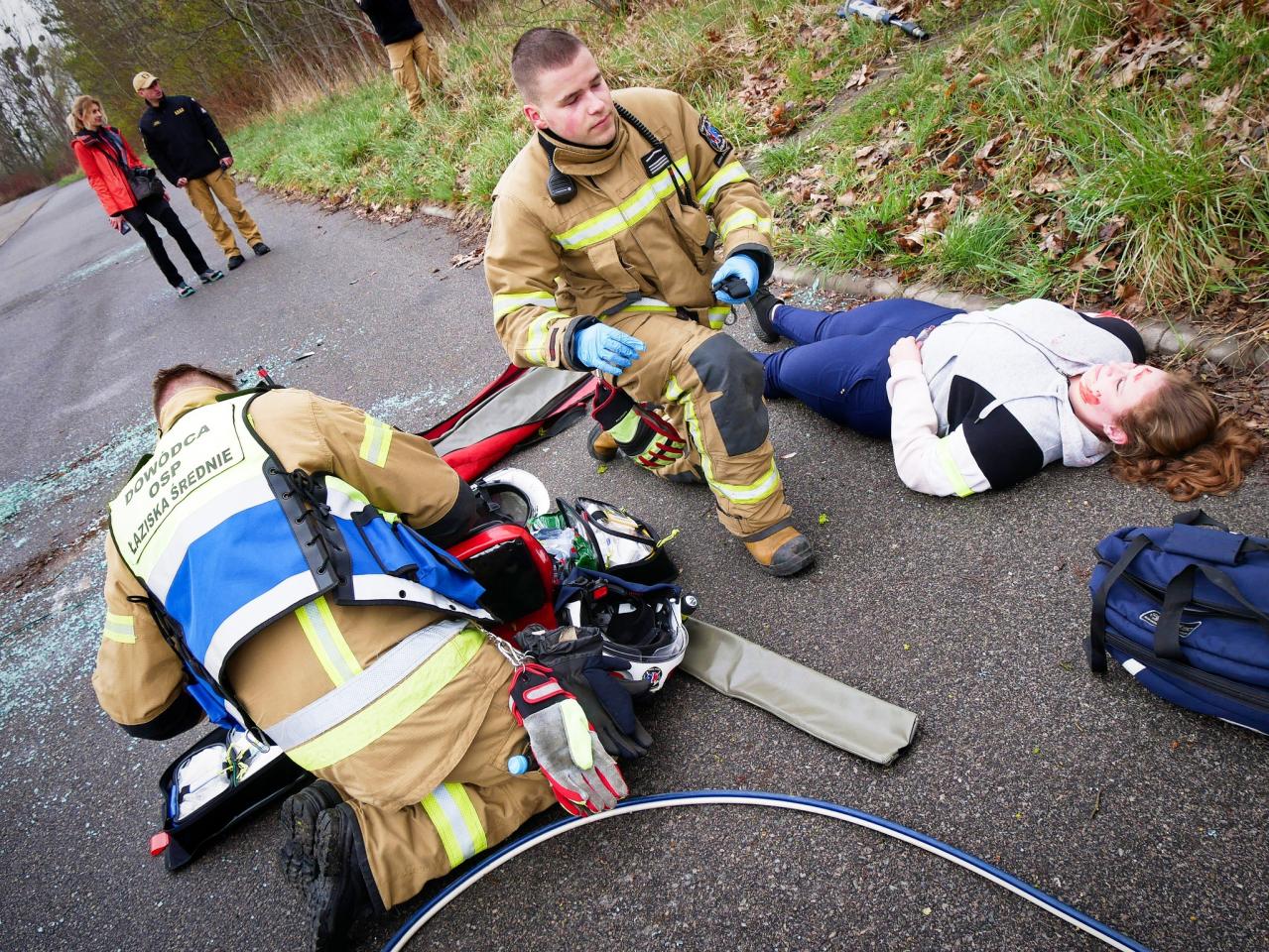 Ćwiczenia służb w Łaziskach Górnych 3