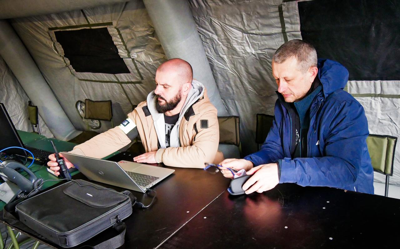 Ćwiczenia służb w Łaziskach Górnych 6