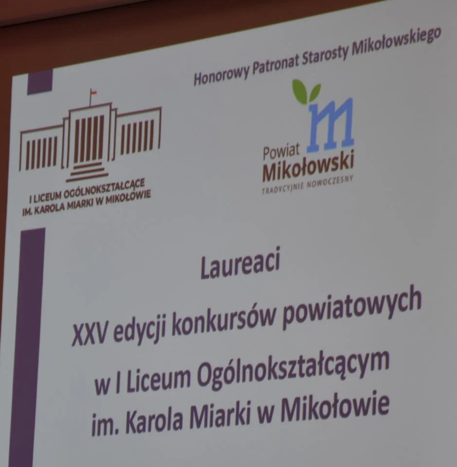 Powiat Mikołowski nagrodził uczniów 3