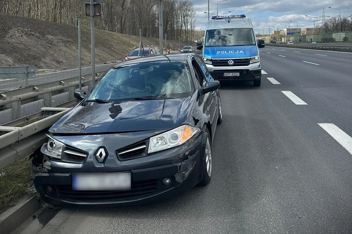 Nietrzeźwy kierowca uderzył w bariery na A4. Jechał z Wrocławia do Mysłowic