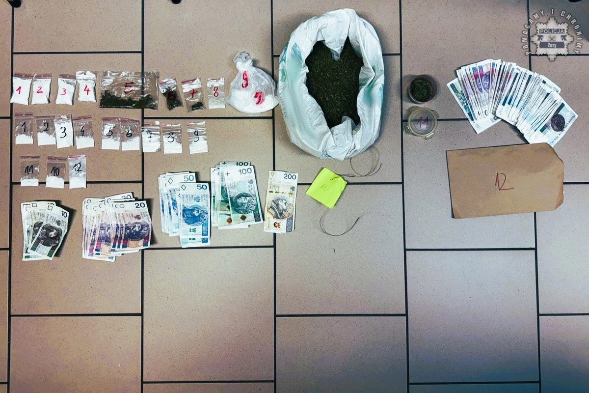 Żory: 48-latek zatrzymany z ponad 150 gramami narkotyków