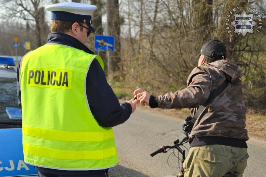 Wzmożone kontrole rowerzystów i motocyklistów w Żorach