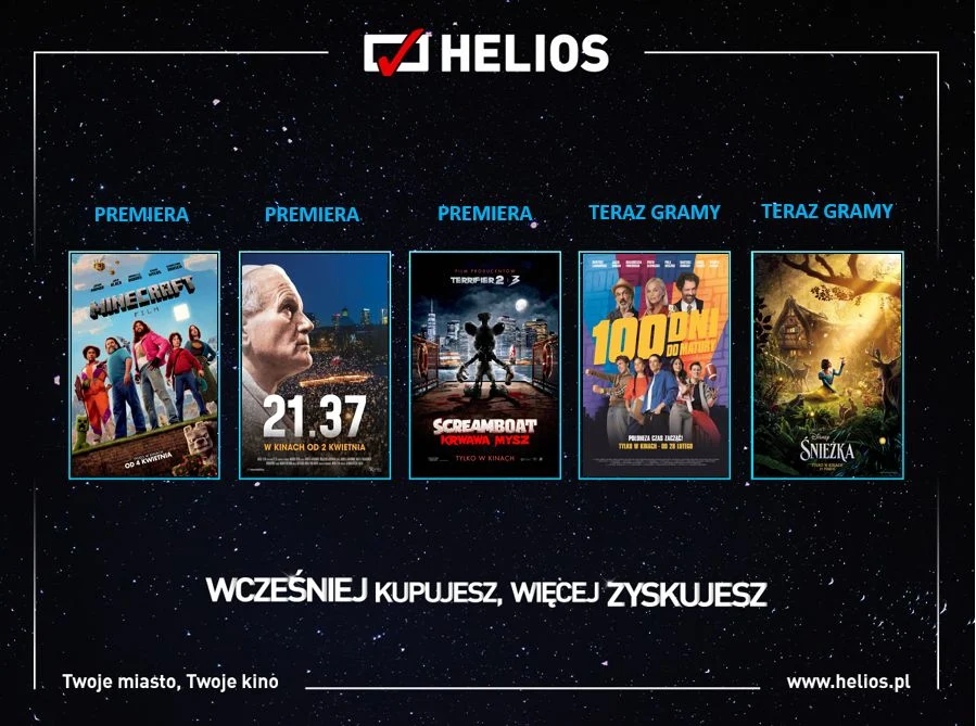 Kwietniowe nowości w kinach Helios