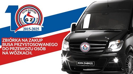 Razem na mecz! Trwa zbiórka na busa dla niepełnosprawnych kibiców Górnika Zabrze