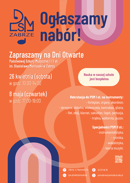 Zabrze: Dni Otwarte w Szkole Muzycznej – sprawdź swój talent!