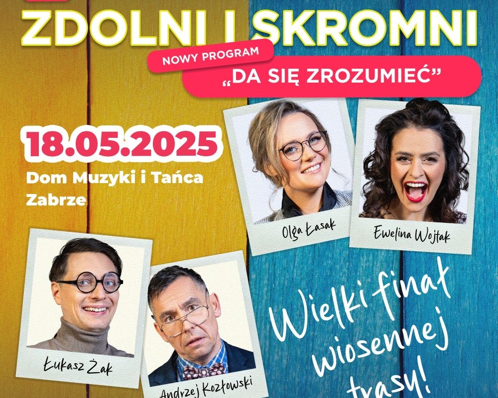 Śmiech, muzyka i emocje. Finałowa uczta kabaretowa w Domu Muzyki i Tańca