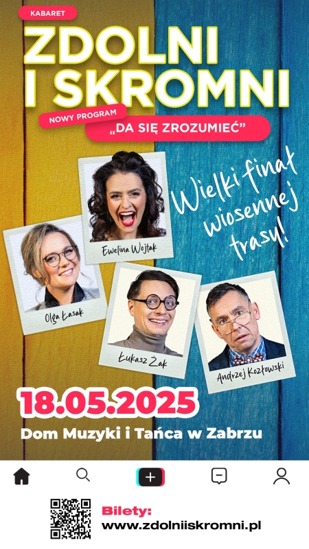 Śmiech, muzyka i emocje. Finałowa uczta kabaretowa w Domu Muzyki i Tańca