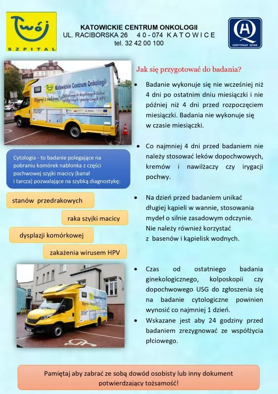 Dbaj o zdrowie – skorzystaj z darmowych badań w Cytobusie 5 maja!