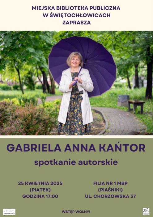 Spotkanie autorskie z Gabrielą Anną Kańtor już w najbliższy piątek!