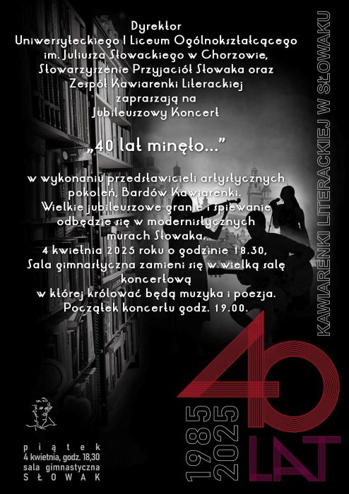 Przed nami Jubileuszowy Koncert "40 lat minęło..."