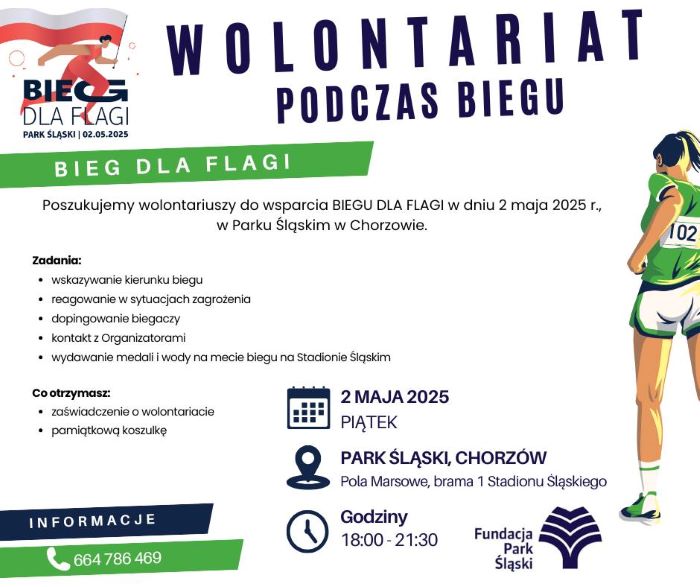 Bieg dla Flagi - zostań wolontariuszem