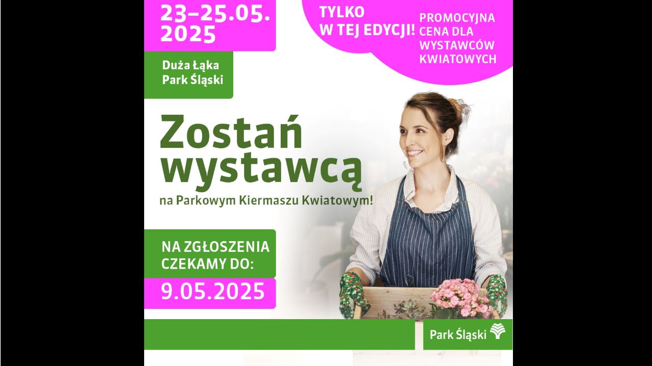 Przed nami Parkowy Kiermasz Kwiatowy. Wystawcy poszukiwani!