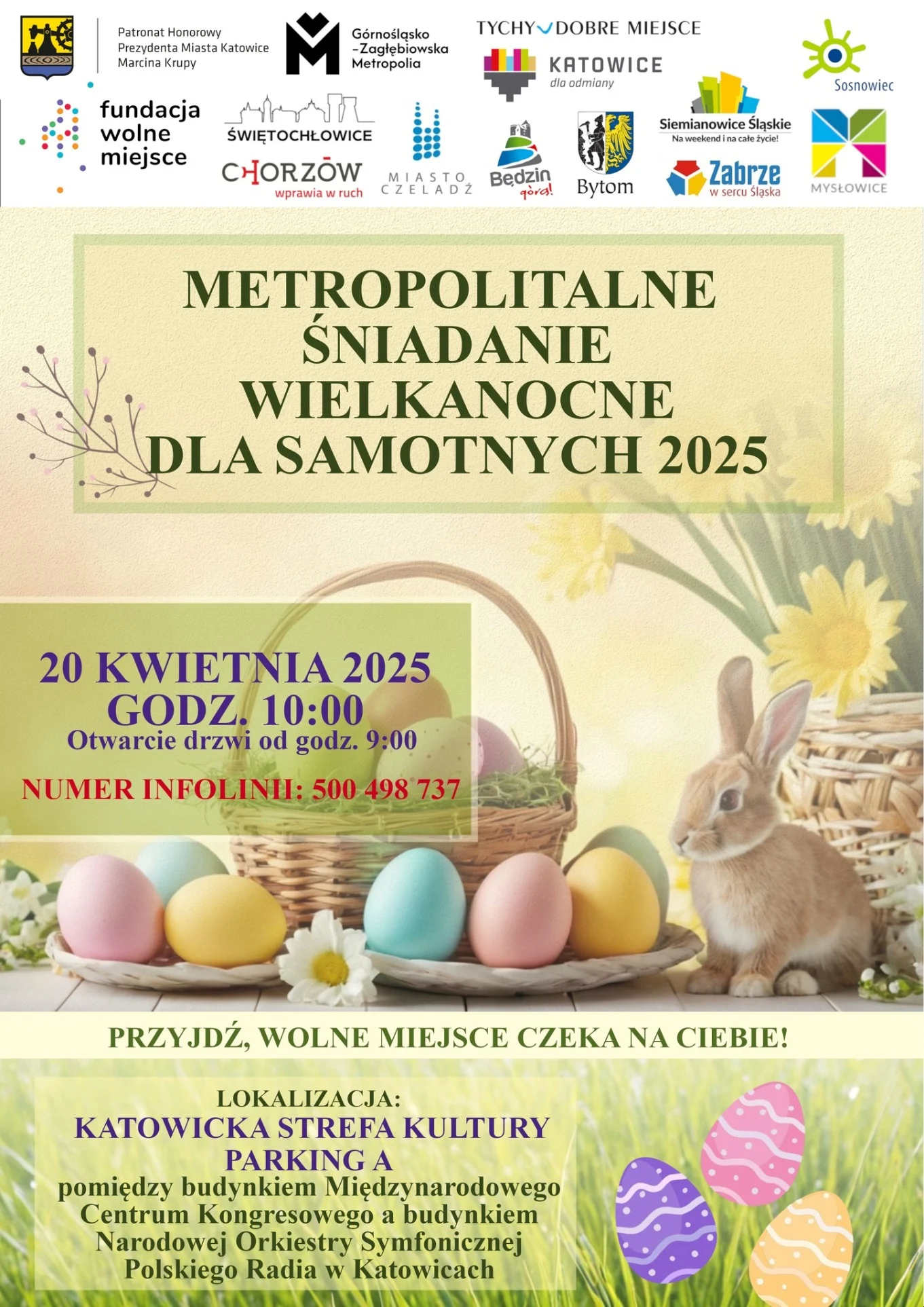 Niebawem Wielkanocne Śniadanie dla Samotnych. W nowej formule!