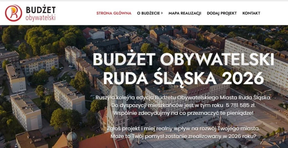 Ruszył nabór do Budżetu Obywatelskiego 2026 w Rudzie Śląskiej