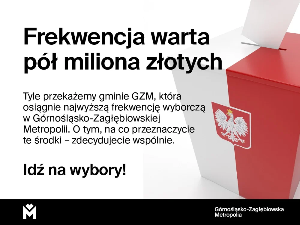 Obecność warta pół miliona złotych – GZM nagrodzi gminę z najwyższą frekwencją wyborczą