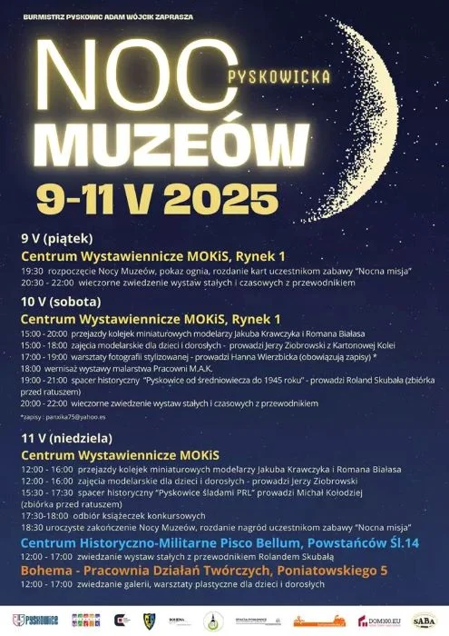 Noc Muzeów 2025 w Pyskowicach z wyjątkową wystawą pociągów w miniaturze