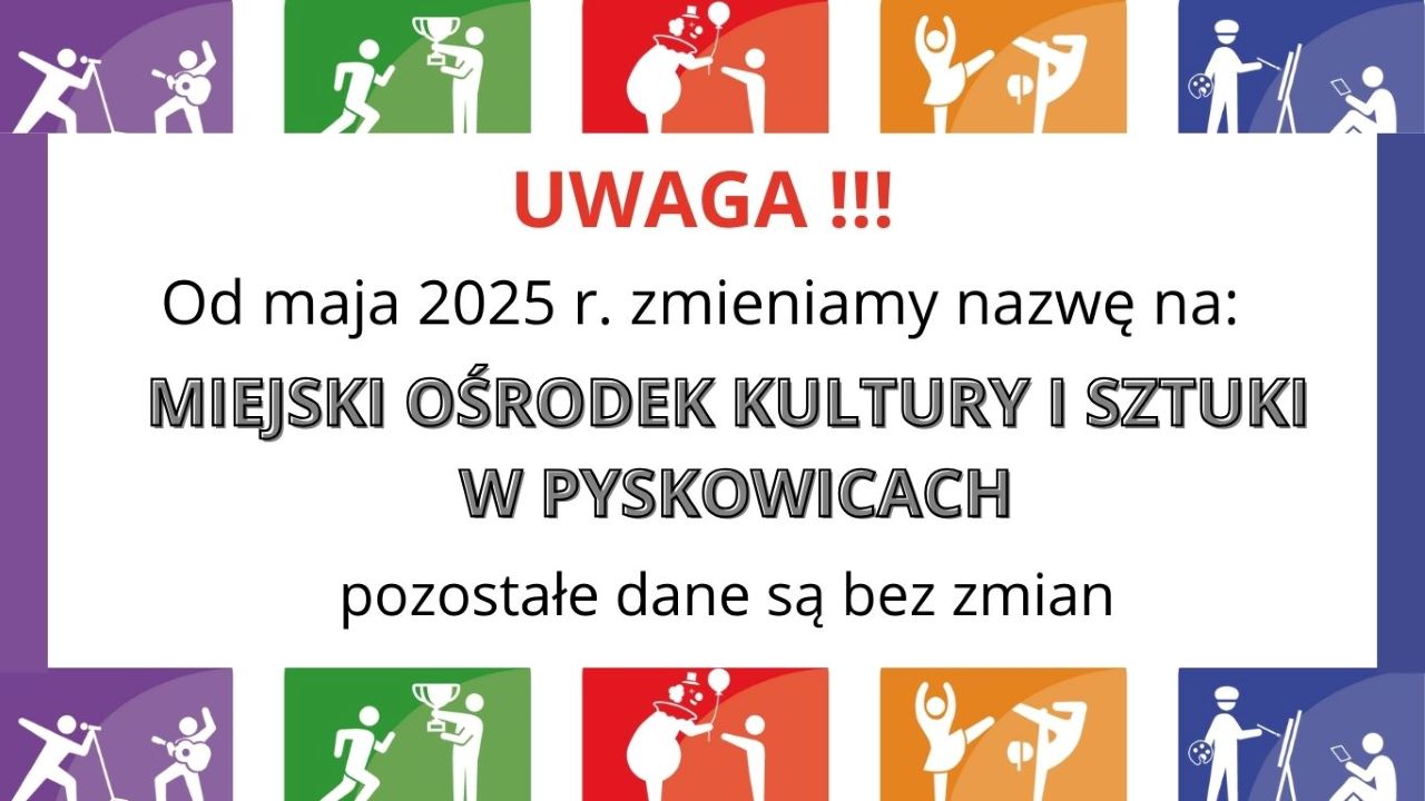Nowa nazwa MOKiS w Pyskowicach. Sprawdź, co się zmienia w lokalnej kulturze