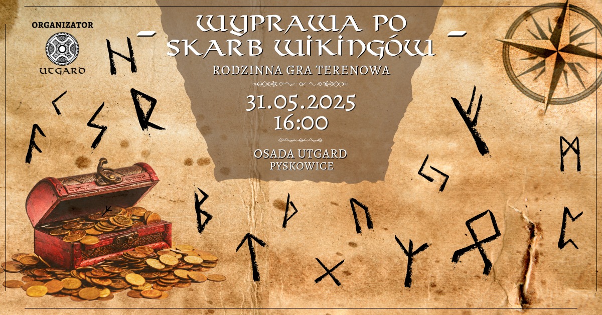 W Pyskowicach odbędzie się gra terenowa "Wyprawa po skarb wikingów"