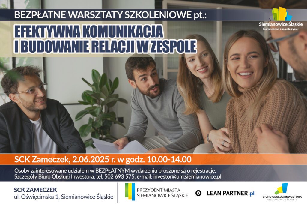 Rozwój kompetencji interpersonalnych – bezpłatne warsztaty w Siemianowicach Śląskich